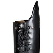 557135 Hooks and eyelets in gunmetal with crystals