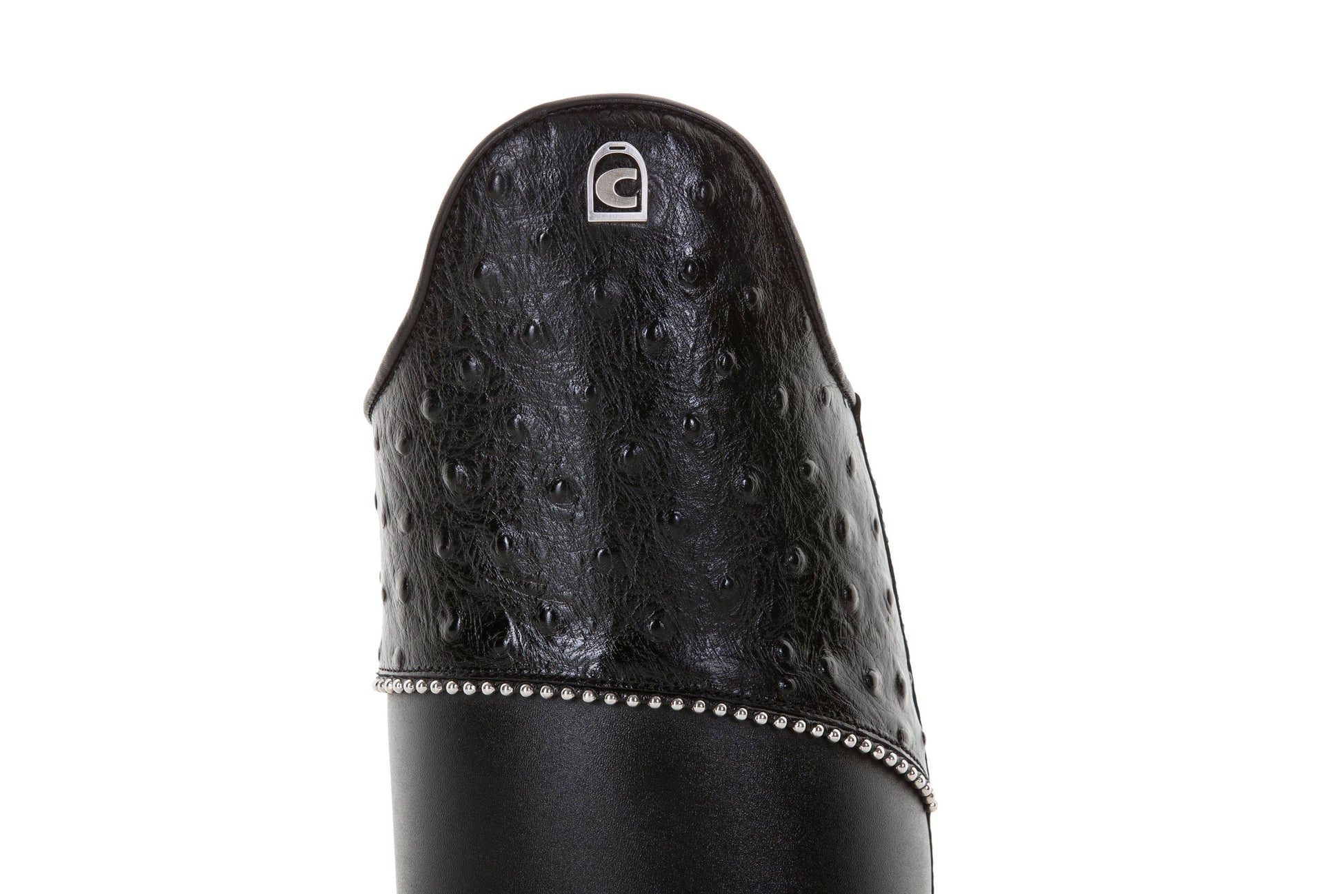 Cuff with Ostrich and Metal Pearls 557126