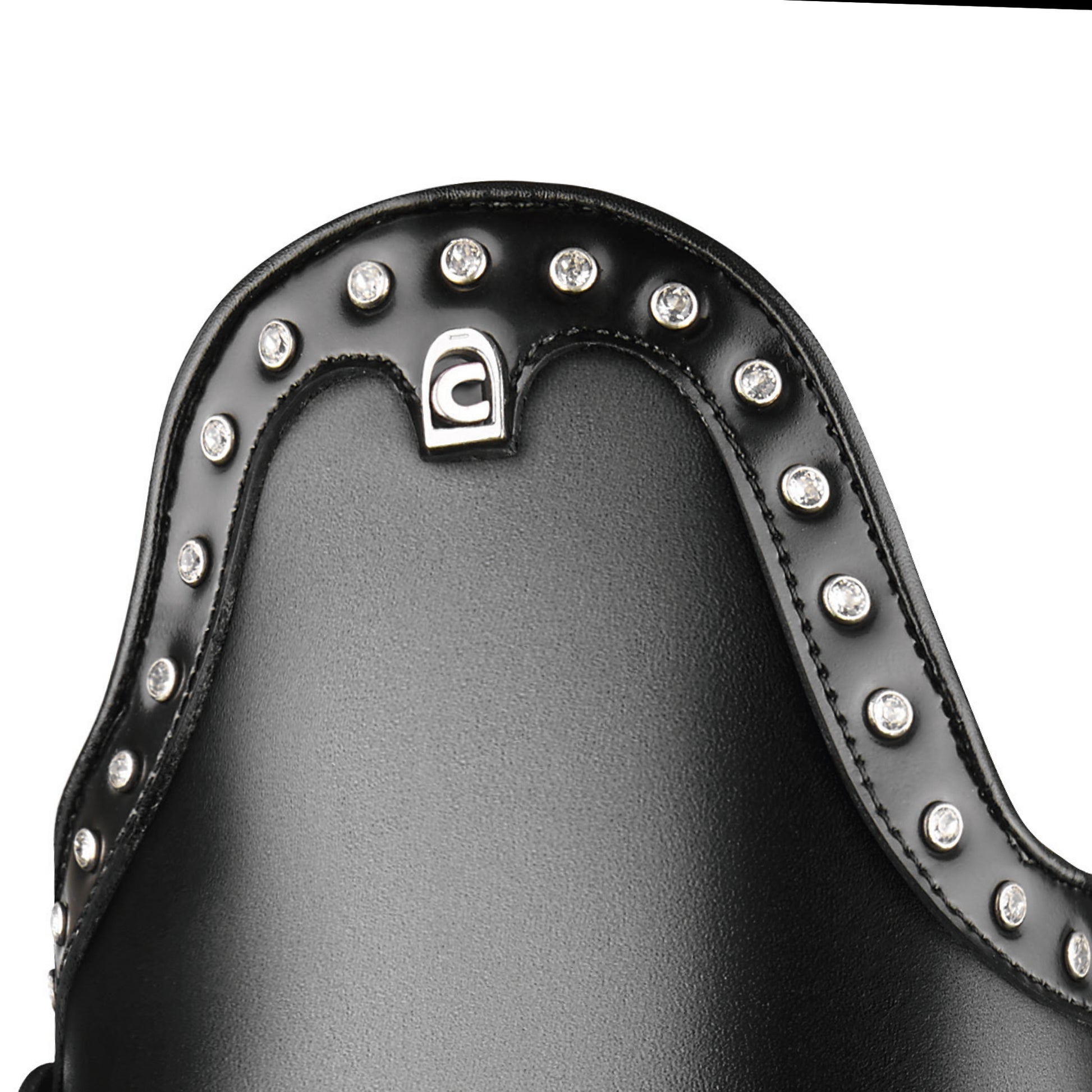 Brushcalf leather and crystals around cuff PLUS 557111