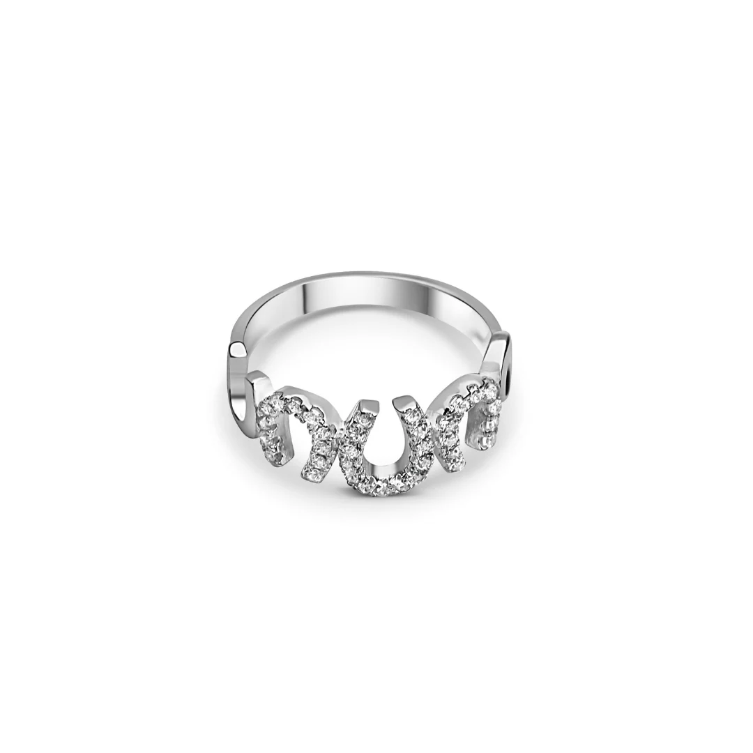 Breeze Sparkle HorseShoe Ring