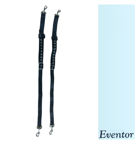Eventor side reins lunging Black