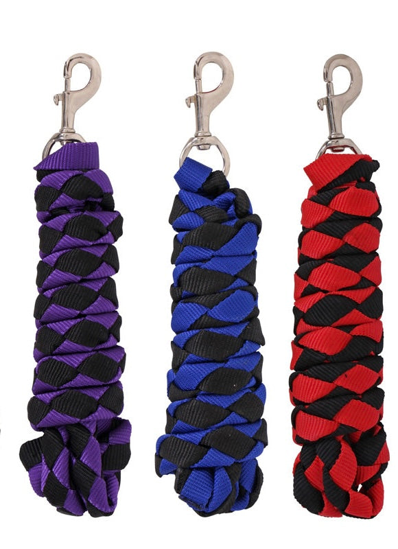 Blue Tag Web Plaited Lead Rope
