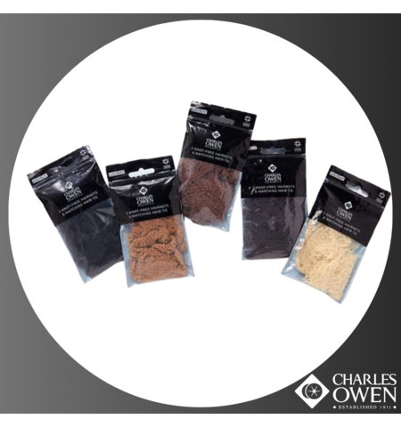 Hairnet 2pk + hair tie Charles owen
